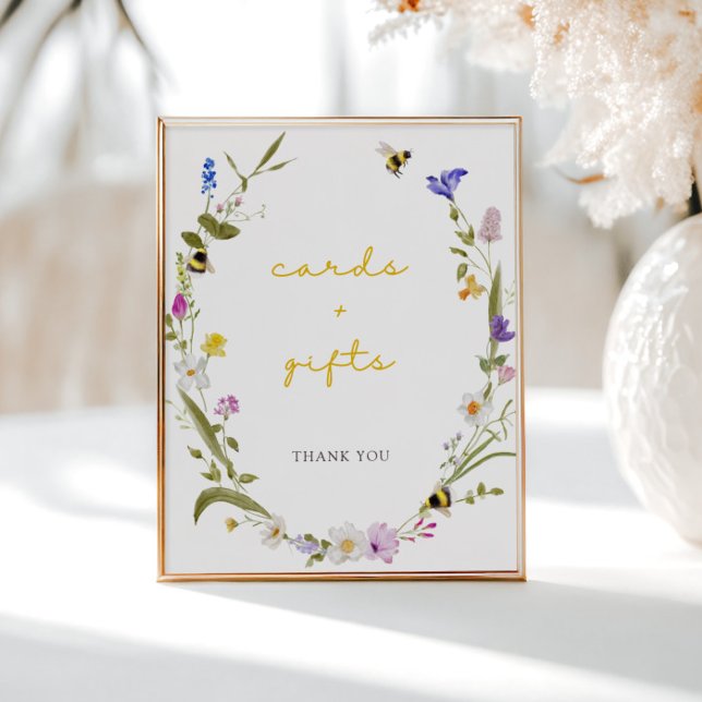Póster Regalos de tarjetas de Baby Shower de floral de Ma (Subido por el creador)