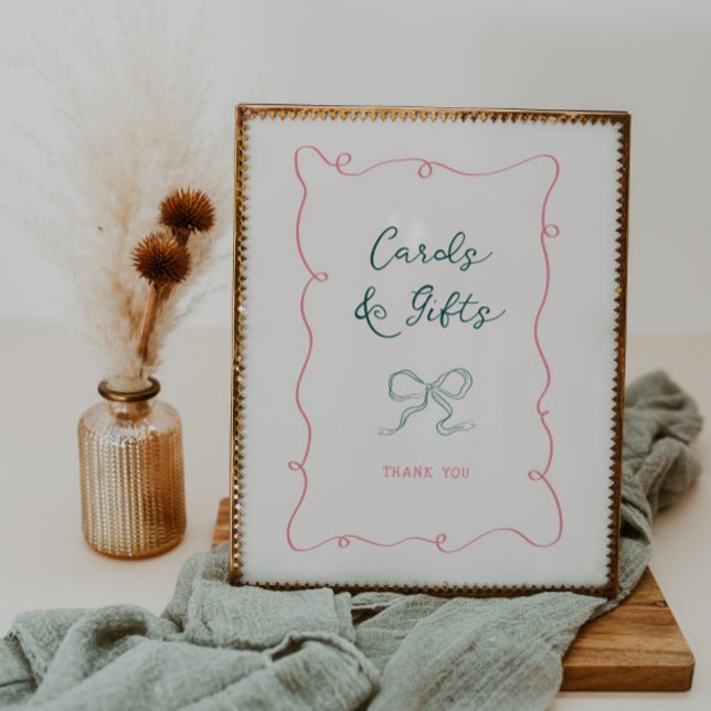 Póster Regalos de tarjetas de ducha de novia con cinta de (Subido por el creador)