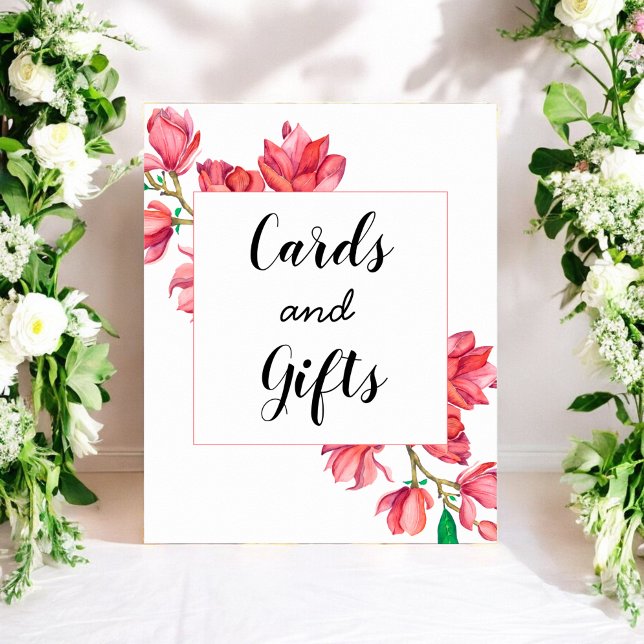 Póster Regalos de tarjetas Poster de Boda floral blanco r (Subido por el creador)