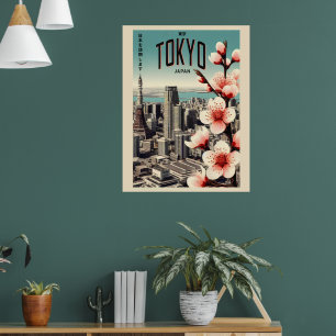 Póster Regalos de viaje de Tokio Japón