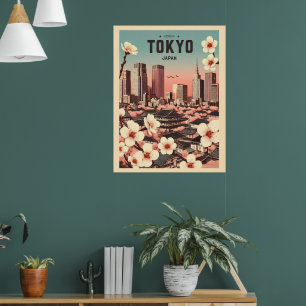 Póster Regalos de viaje de Tokio Japón