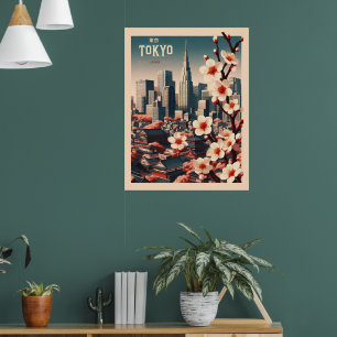 Póster Regalos de viaje de Tokio Japón