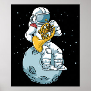 Póster Regalos del Cuerno Francés Hombres Música Brass Cu