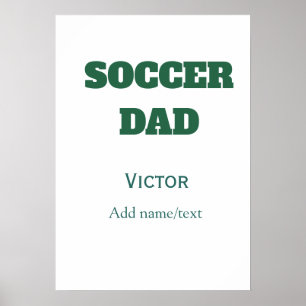 PÓSTER REGALOS DEL DÍA DEL PADRE DE FÚTBOL PAPÁ FÚTBOL VE