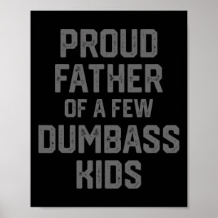 Póster Regalos Del Día Del Padres Para Padre De Niños