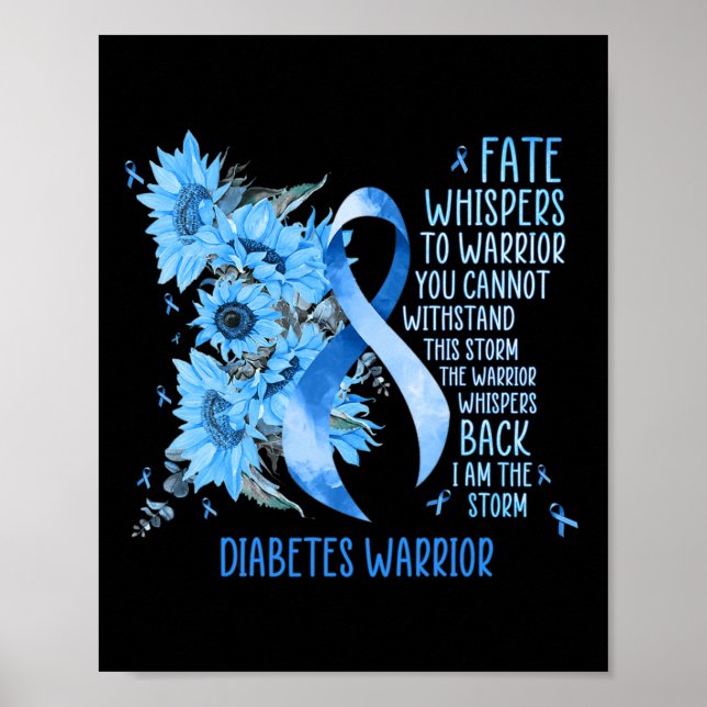 Póster Regalos Del Mes De Concienciación Sobre La Diabete (Frente)