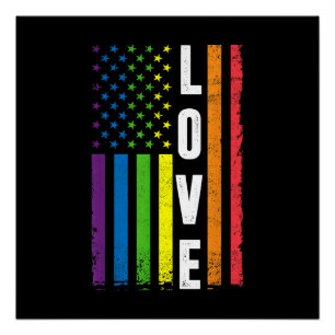Póster Regalos del Orgullo Gay Hombres Mujeres LGBT Bande