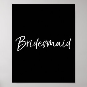 Póster Regalos Del Partido Bridal Femenino Para Las Mujer