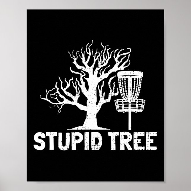 Póster Regalos Diccionario Sustantivo Árbol Estúpido Disc (Frente)