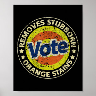 Póster Regalos divertidos anti-trump de detergente de vot