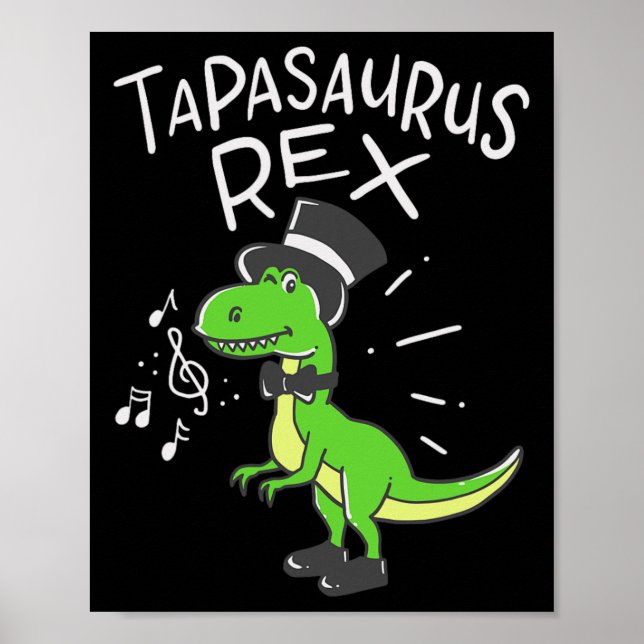 Póster Regalos divertidos de baile de tap para bailarines (Frente)