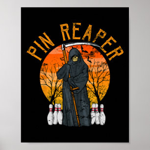Póster Regalos divertidos de bolos de la muerte para homb