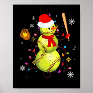 Póster Regalos divertidos de Navidad de muñeco de nieve S