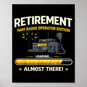 Póster Regalos Divertidos de Radioaficionados para Operad