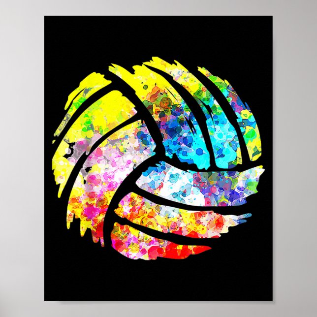 Póster Regalos divertidos de voleibol para el entrenador  (Frente)