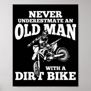 Póster Regalos divertidos nunca subestiman a un anciano c