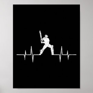 Póster Regalos divertidos para amantes del juego de crick