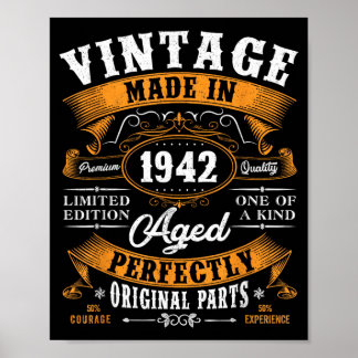 Póster Regalos divertidos para el 85 cumpleaños vintage h