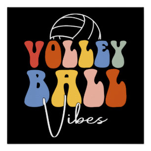 Póster Regalos divertidos para jugadores de voleibol con