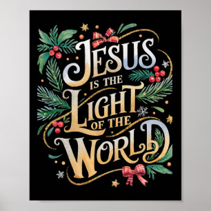 Póster Regalos Escena De La Natividad Cristiana Navidad J
