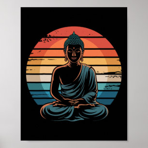 Póster Regalos Espirituales de Yoga Meditación Zen Buda V