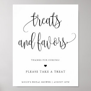 Póster Regalos/Favores Personalizados de Caligrafía Minim