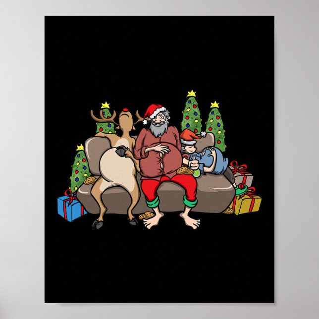 Póster Regalos gastronómicos Coma Navidades divertidos Pu (Frente)