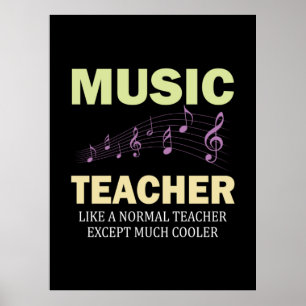 Póster Regalos Maestro   Profesor de Música Mucho Más Gen