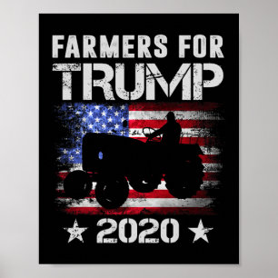 Póster Regalos para agricultores pro Trump Estados Unidos