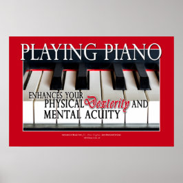 Póster Regalos para estudiantes de piano - Educación de p