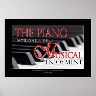 Póster Regalos para estudiantes de piano - Piano