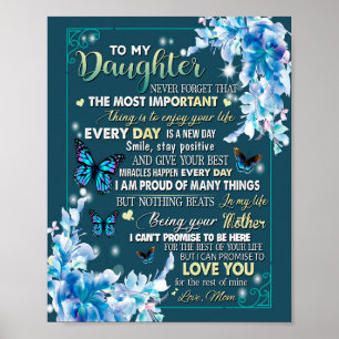 Póster Regalos para la hija   Carta A Mi Hija De Papá