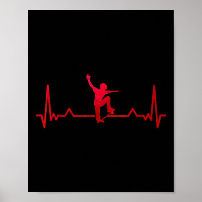 Póster Regalos para niños con ritmo de skateboard  (Frente)
