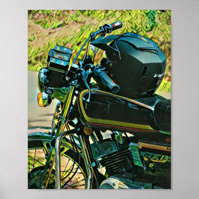 Póster Regalos para un motociclista (Frente)
