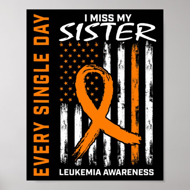 Póster Regalos Pérdida De La Conciencia De La Leucemia De (Frente)