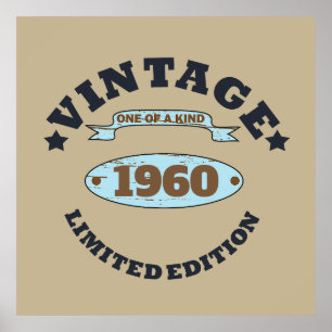 Póster Regalos personalizados de 65 años