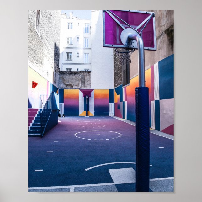 Póster regalos personalizados de baloncesto (Frente)