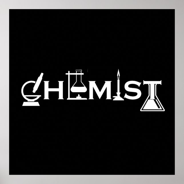 Póster Regalos químicos graciosos de química (Frente)