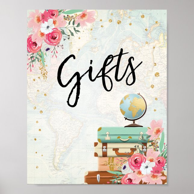 Póster Regalos Rótulo Viajar a la señora dueña (Frente)