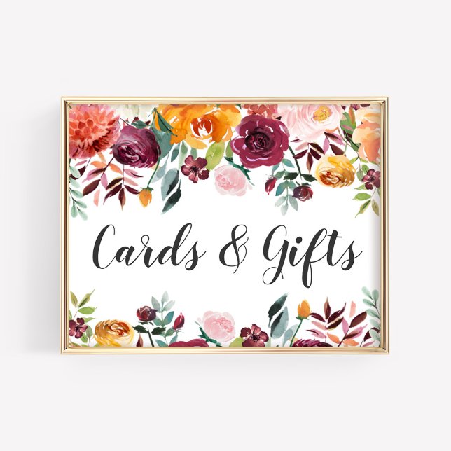 Póster Regalos rústicos de tarjetas de boda floral para l (Subido por el creador)