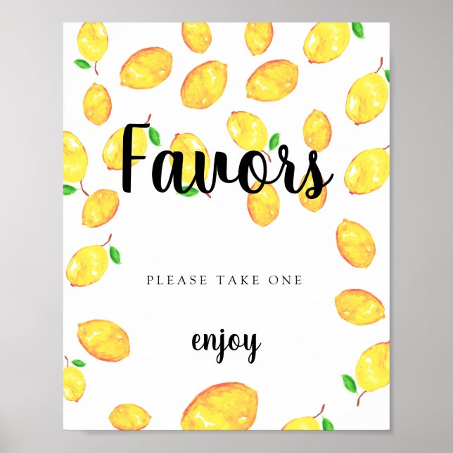 Póster Regalos Signo Limón Despedida de Soltera Main Sque (Frente)