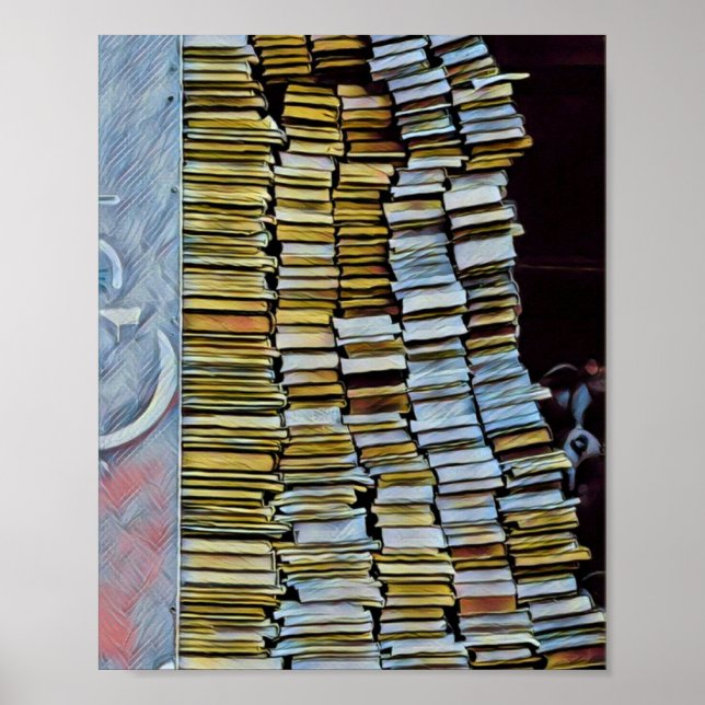 Póster Regalos singulares para los amantes del libro (Frente)
