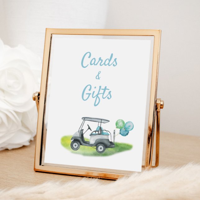 Póster Regalos temáticos de golf Rótulo de cumpleaños (Subido por el creador)