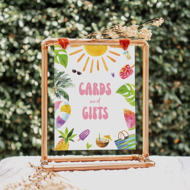 Póster Regalos temáticos y Rótulo de tarjetas en la pisci (Subido por el creador)