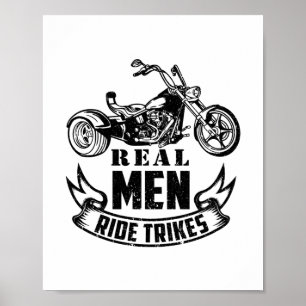 Póster Regalos Trike para Hombres   Motocicleta Triker