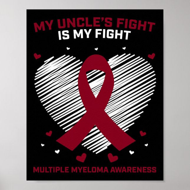 Póster Regalos Uncle Multiple Myeloma Awareness Products  (Frente)