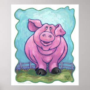 Póster Regalos y Accesorios de Cerdo