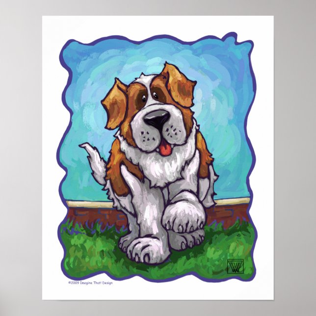 Póster Regalos y accesorios de St. Bernard (Frente)