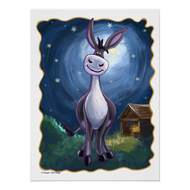 Póster Regalos y accesorios para burros (Anverso)