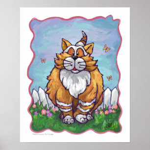 Póster Regalos y accesorios para gatos de jengibre